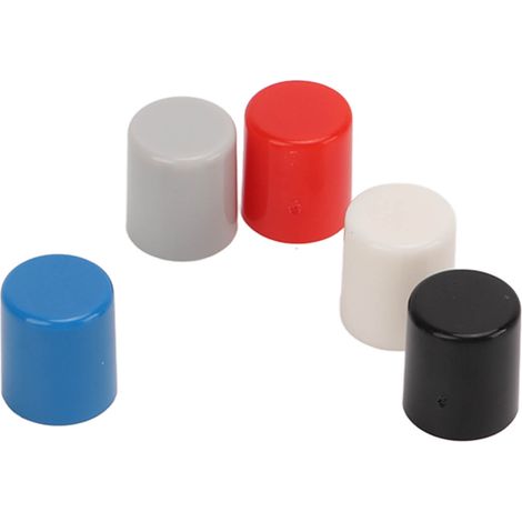 Lot de 250 capuchons de boutons-poussoirs en plastique ABS à 6 broches, verrouillables et de couleurs variées. (1/5)