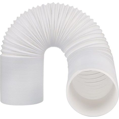 Tuyau Climatiseur Mobile, Diamètre 150mm Tuyau d'Evacuation en PVC Flexible Tube De Ventilation Longueur de 2M Universel Tuyau Kit Pour Climatiseur Mobile Extracteur d'Air Sèche-linge (1/4)