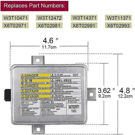 Balasto de faros delanteros de xenón HID W3T10471 X6T02991 33119-S0K-A10 para Acura TL TSX Honda S2000 Accord Mazda (1/4)