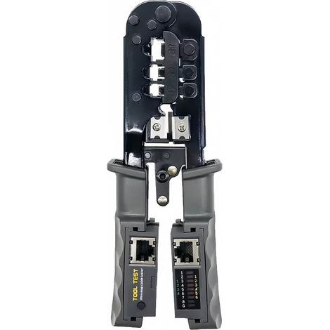 Pince A Sertir Rj45 Pince À Sertir Outil De Sertissage Pour Rj11 / Rj12 Réseau Et Câbles Téléphoniques 4-En-1 Télécom Modulaire Pince De Câble Réseau À Cliquet Pour Câble Réseau 6p / 8p / 4p (1/4)