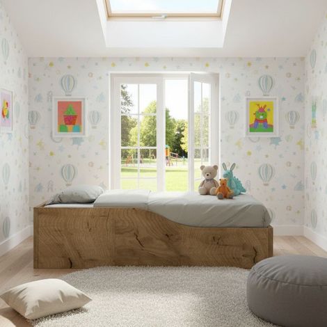 Letto Montessori singolo 80x190 Infante - Quercia