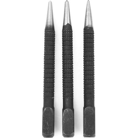 Lot de 3 - Poinçon Central - Outil de Marquage - Positionnement Automatique du Bois - Pour Menuiserie et Bricolage - Acier - Standard (1/5)