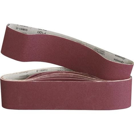 Bandes abrasives en toile corindon 533 x 75 mm grain 40