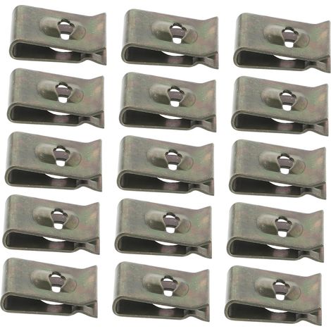 50 Clips De Fixation Voiture En U Universels Clips De Retenue Pour Pare-Chocs Et Carrosserie Accessoires Auto Pour Intérieur Garde-Boue Et Capot (1/5)