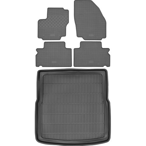 Juego de alfombrillas de goma para coche y maletero para Ford S-Max I VAN (2007-2015). (1/5)