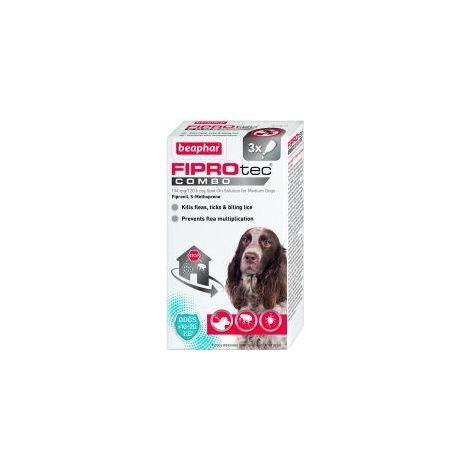 Beaphar FIPROtec COMBO Spot On for Medium Dogs - 3tmnt - 496678
