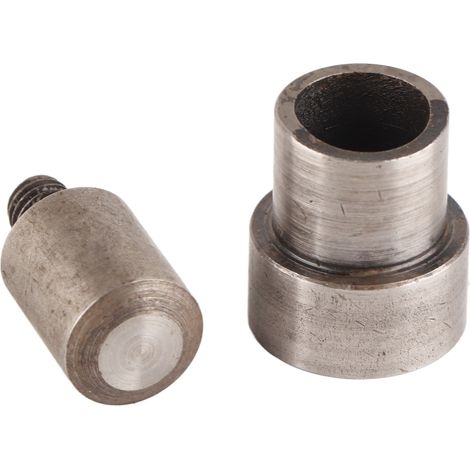 Ensemble de 2 matrices de poinçonnage en acier 45 de 1,5 à 16 mm, poinçon pour trous creux, outil de poinçonnage de courroie (14 mm) (1/5)