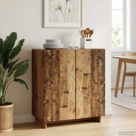 vidaXL Buffet Bois ancien 67 x 34,5 x 75 cm Bois d'ingénierie (1/5)