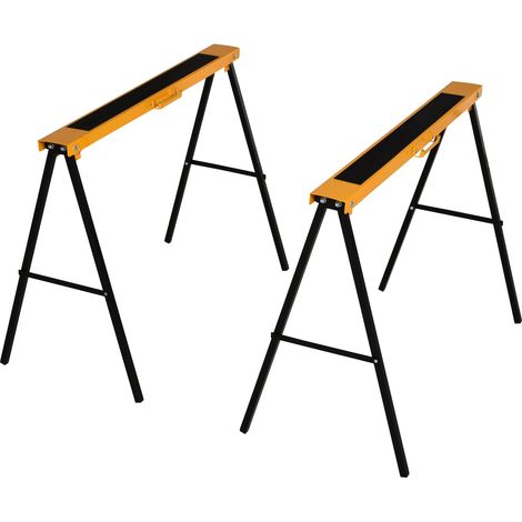 Sägebock klappbar aus Stahl mit rutschfester Oberfläche, 99,5 x 50 x 78 cm, Belastbarkeit 125 kg (1/5)