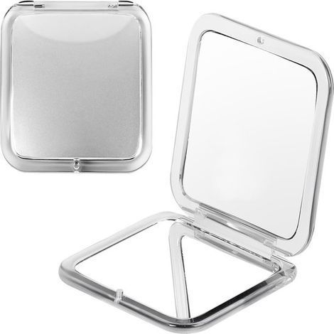 Ynkkvre - Miroir de maquillage pliable - Grossissement x1 et x10 - Mini miroir grossissant - Miroir de poche - Format voyage (1/5)