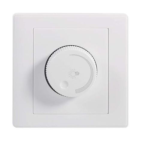 Variateur Encastrable de Lumière, Bouton Rotatif Mural pour Contrôle de Luminosité, (1/5)