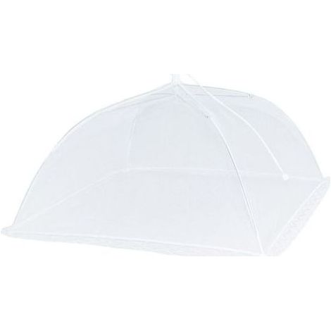 Pair 2 Pcs Cloche Alimentaire Pliable, Couvercle Alimentaire en Maille, Cloche Alimentaire Moustiquaire, Cloche a Fruit Anti Moucherons, Cloche Alimentaire Reutilisable, Cloche Fruits et Legumes (1/5)
