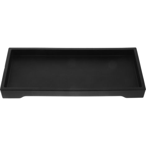 Scatola portaoggetti in silicone nero per saponi e prodotti da bagno
