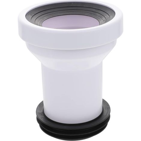 Tuyau D'extension Droit pour Toilettes, Joint de Chasse D’eau en Pp Bague en Caoutchouc, Anti-fuite, Installation Facile Maison (1/5)