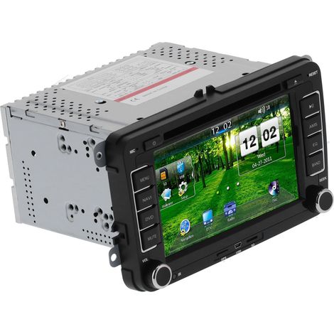 2-DIN-Autoradio mit 7-Zoll-Bildschirm, GPS-Navigation und Touchscreen, kompatibel mit Seat Altea, Toledo, Leon, Altea XL und Alhambra (1/5)