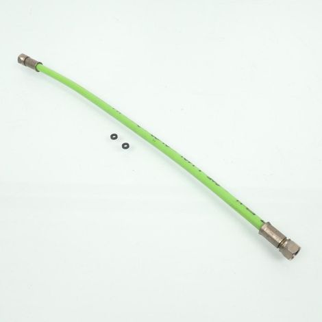 Durite frein aviation FE Longueur 325mm verte sans raccord banjo (1/2)