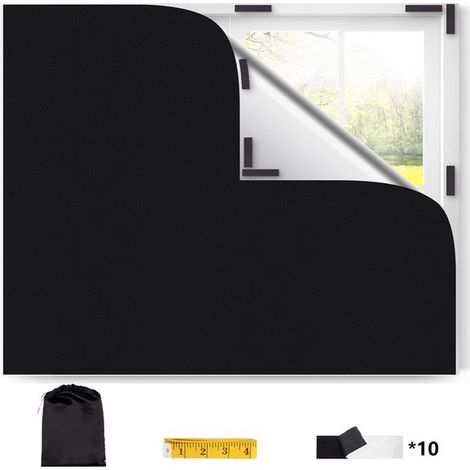 Store occultant portable – 300x145 cm – Sans perçage – Toutes formes de fenêtre – Chambre, grenier, voyage (1/5)