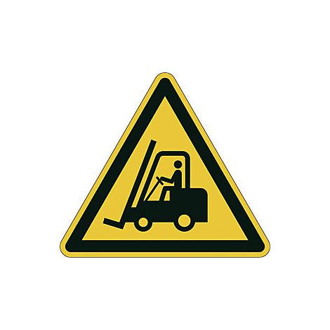 Adhesivo de seguridad duradero amarillo y negro 430 mm (1/3)
