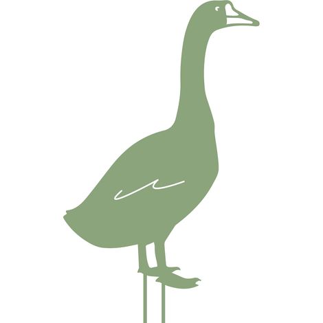 Figurine à piquer Oie 50x34 cm vert clair (1/3)