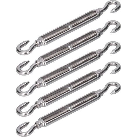 Quincaillerie de voile d\'ombrage, crochet et crochet Antirouille Tendeur à effet élastique réglable pour ajuster la tension(M6) (1/4)