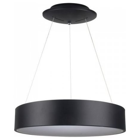 V-TAC VT-32-1-B lampadario led rotondo a sospensione 30W forma circolare anello sospeso luce bianco caldo 3000K dimmerabile nero - SKU 3996 (1/9)