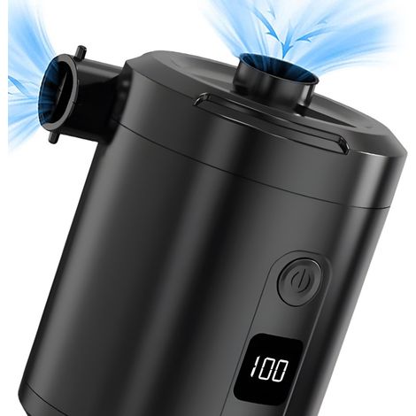 Bomba de aire eléctrica de 5200 mAh: con pantalla digital precisa y batería de alta capacidad
