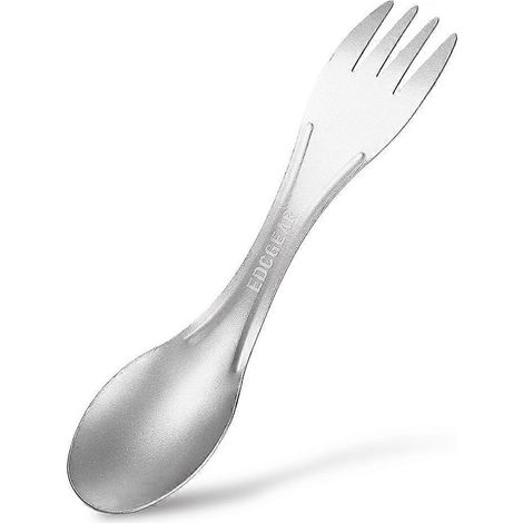 Cuillère de table multifonctionnelle en alliage de titane, idéale pour le camping, la randonnée, les voyages, les tentes et les escalades nocturnes. (1/5)