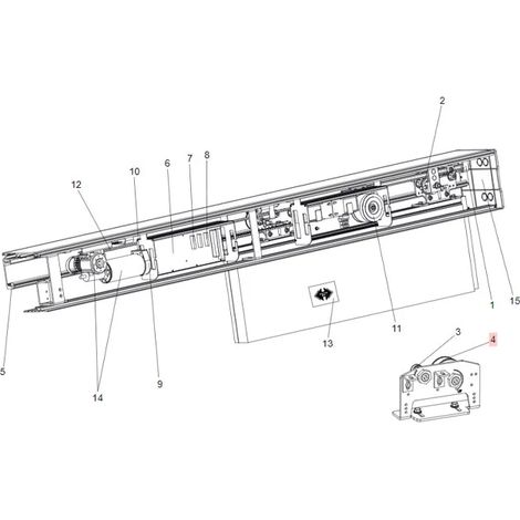 faac pièce détachée groupe roue motrice 930 7393225 (1/3)