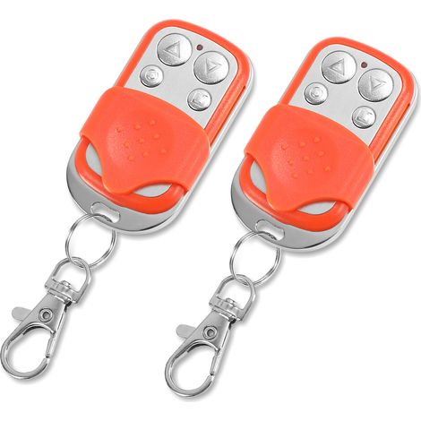 Wolketon 2 pezzi Telecomando Keytis - 433 MHz Per il controllo di cancelli e porte di garage per apriporta scorrevoli automatici