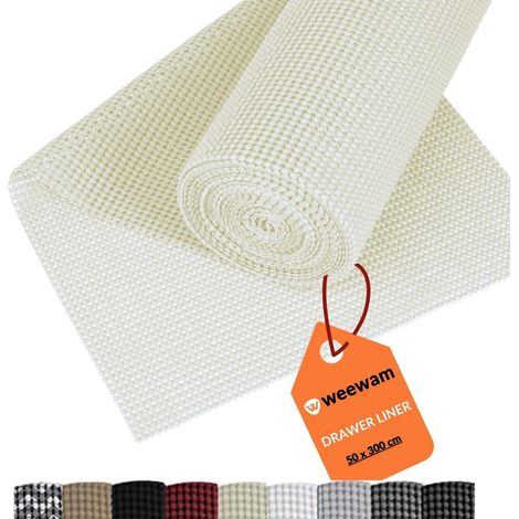 50 x 300 cm EVA Tapis de Tiroir de Cuisine Rouleau Protecteur Antidérapant Adhésif Tiroir Protection Cuisine Étagère Placard Camping Voiture - Flocon de Neige (1/5)
