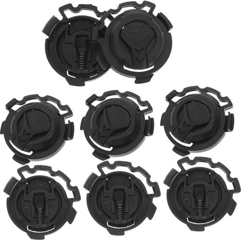 Boucle de Fixation Visière Casque Moto 4 Paires Attache Verrou Plastique Noir Accessoires Universels Sécurité Route Pilote (1/5)