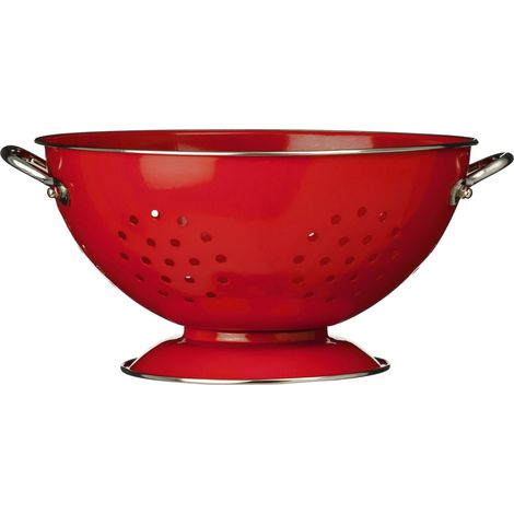 Premier Housewares Red Enamel Colander (1/5)