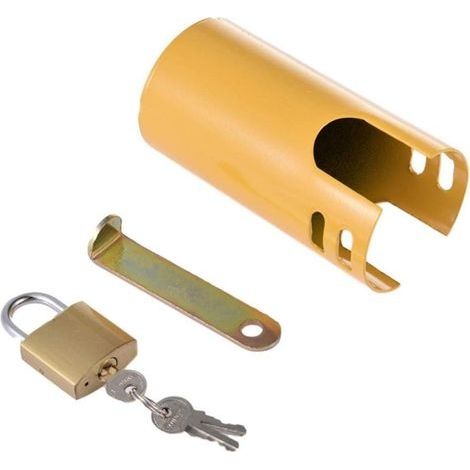 Serrure de Robinet, Tuyau d'arrosage et Housing Serrure économie d'eau Couvercle, Système de Verrouillage de Robinet Extérieur Empêchant le Vol et le Vandalisme, Jardin Couvert de Protection R (1/5)
