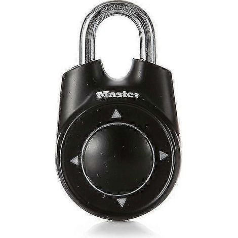 Cadenas à combinaison directionnel à quatre flèches, paramétrez votre propre sens de verrouillage, 94 x 54 mm, noir (1/5)
