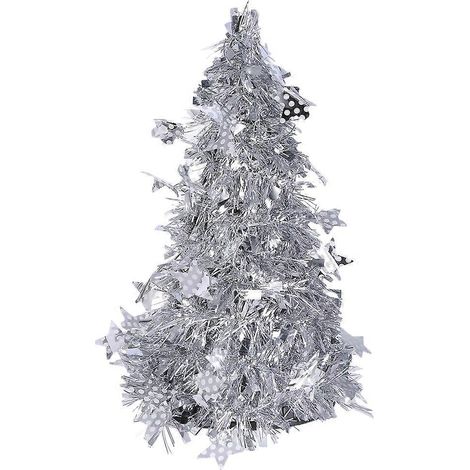 Décoration de sapin de Noël miniature créative à faire soi-même (argenté avec pentastar)-Silver (1/2)