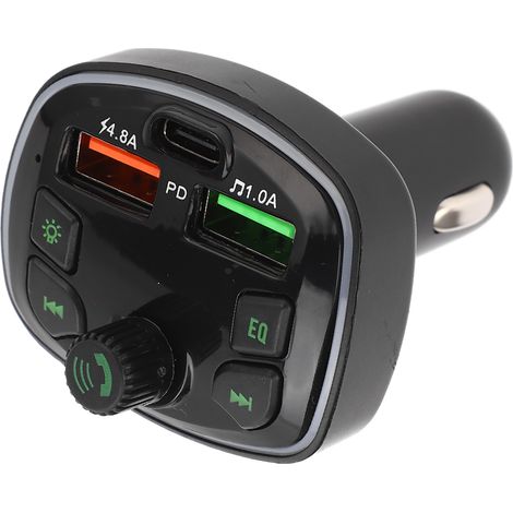 Émetteur Bluetooth 2 ports USB 4,8A kit mains libres recharge rapide lecteur MP3 récepteur radio pour voiture (1/5)