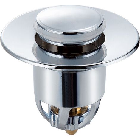 Pop-Up Sink Drain, Universal Sink Plug Stainless Steel Copper Anti-Blocked Popup Drain Filter with Drain Kitchen Bathroom Drain Plug Filter (3440 mm)