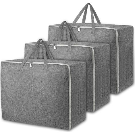 Lot de 3 Housse Rangement Couette Sac Vetement Étanche et Anti-Poussière Grand pour Vêtements (1/4)
