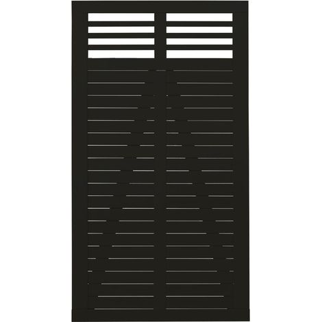 Plus Tor Decora 100 x 180 cm RAL 9005 Schwarz