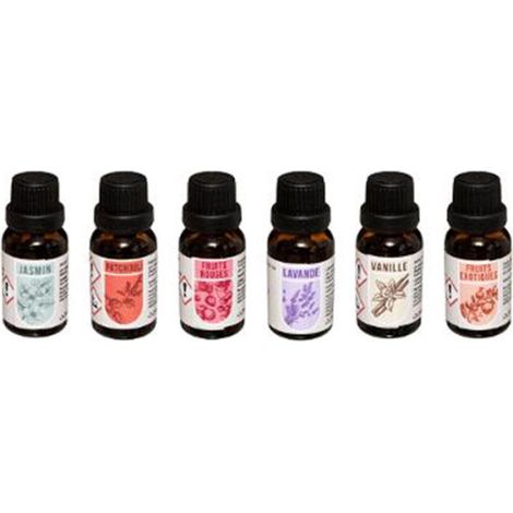 Lot de 6 Huiles Parfumées "Diffuse" 15ml Multicolore (1/5)