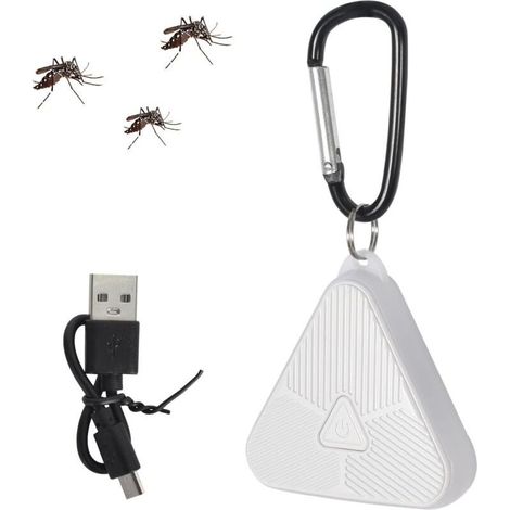 Repellente per zanzare a ultrasuoni, repellente portatile per insetti da interni ed esterni, respinge efficacemente insetti, ragni, mosche e ratti.