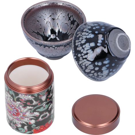 Kung-Fu-Keramik-Teeservice, Teedose mit Tassen, für Zuhause, Teestube, Geschenkaccessoire. (1/5)