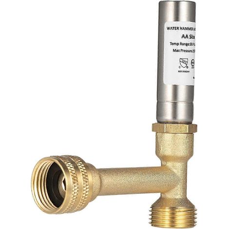 Anti-bélier pour machine à laver, filetage 3/4" NH, rondelle pour tuyau de buanderie (1/5)