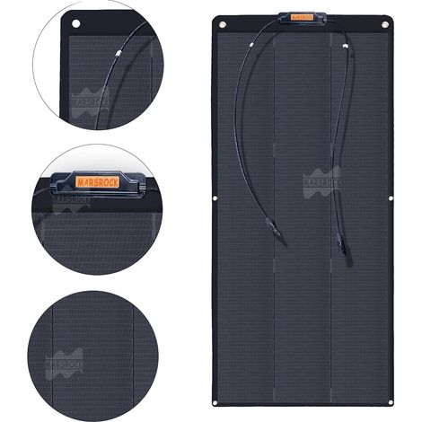 Panneau Solaire, Design Flexible, Cellules Monocristallines, 150W (1/5)