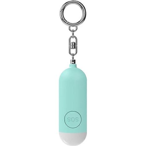 Alarma anti-lobos Niña Niña Mujer Seguridad Proteger Alerta Seguridad Personal Grito Fuerte Alarma de Emergencia Llavero Azul (1/5)