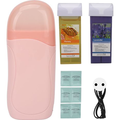 Kit de Roller à Cire 40W avec 2 Cartouches de Cire Douce 100ml pour Épilation, Prise UE 220V (1/5)