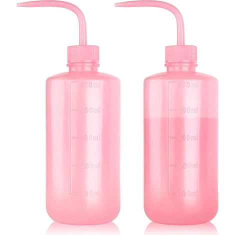 Bouteille De Rincage - 500 ml - Bouteille À Pression En Polypropylène Faible Densité - Pour Tatouage Laboratoire Arrosage De Plantes Grasses - Par 2 (1/5)