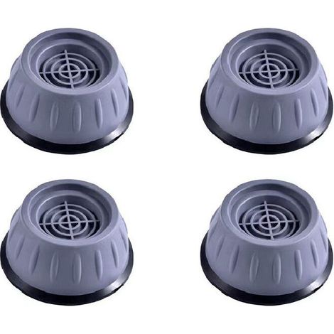 Jeu de 4 pieds de meubles, tapis anti-vibrations pour machines à laver, pieds en caoutchouc antidérapants pour machines à laver, sèche-linge, meubles, tapis universel anti-bruit et anti-vibrations, au (1/5)