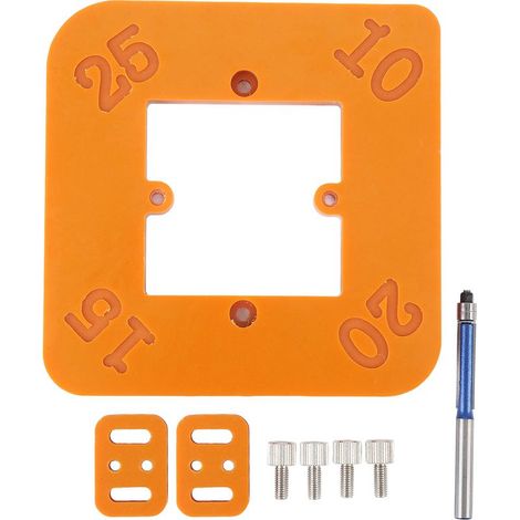Gabarit 4 en 1 pour Arrondi de Coin R10 R15 R20 R25 – Patron de Routage pour Travail du Bois et Arrondi de Bords (1/5)