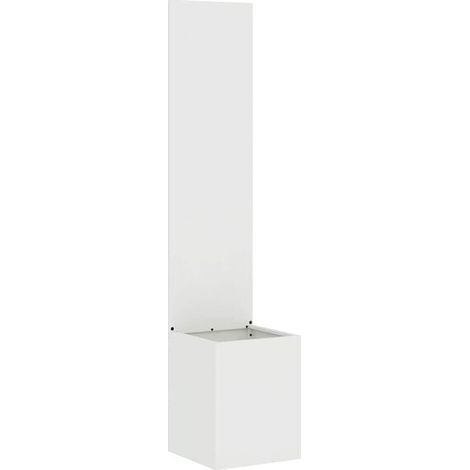 Paravent de jardin ajouré blanc, 32 x 150 cm (1/5)